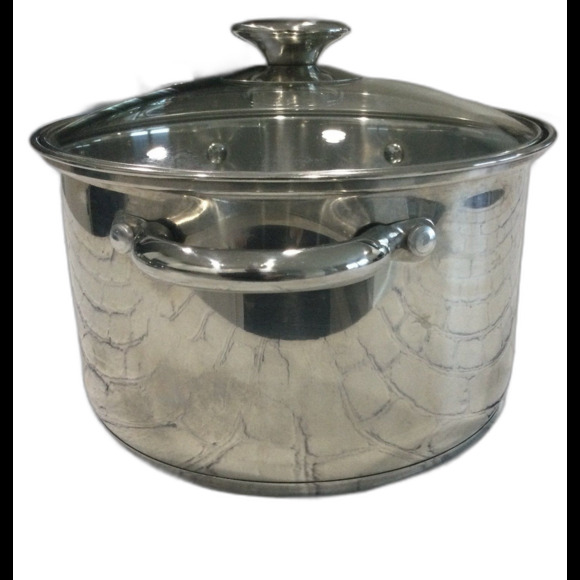 Chefmate Stainless Steel Pot with Glass Lid. Holds approximately 3 qts. - Picture 4 of 11